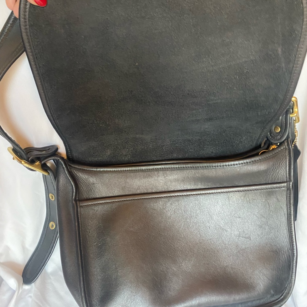 VTG Coach PATRICIA LEGACY Messenger/Satchel Bag in Soft Black Leather #9951 - Picture 2 of 9